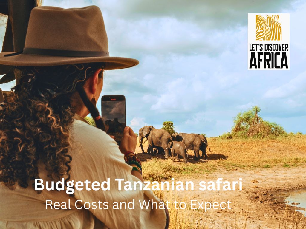 Budgeted Tanzanian Safari – Real Costs and What to Expect - Lets Discover Africa Traveler photographing elephants on a budgeted Tanzanian safari